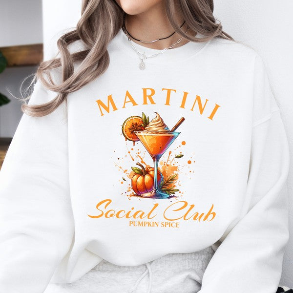 Pumpkin Spice Martini Women's Fall Sweatshirt