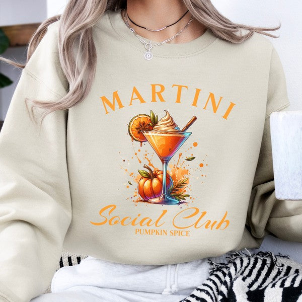 Pumpkin Spice Martini Women's Fall Sweatshirt