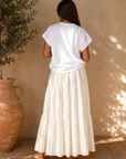 Andee Maxi Skirt in Butter Yellow