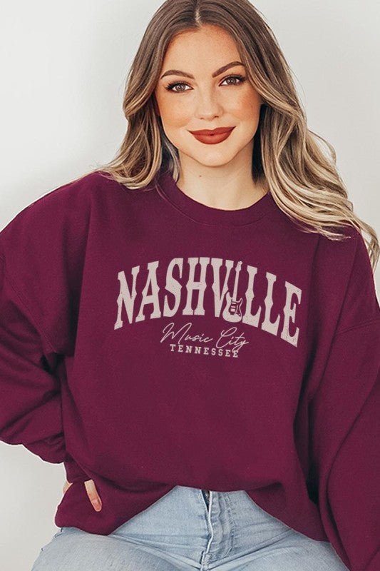 Nashville Music City Graphic Sweatshirt