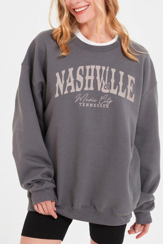 Nashville Music City Graphic Sweatshirt
