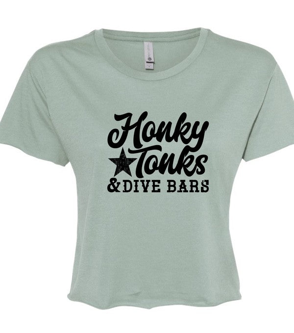 Honky Tonks and Dive Bars Cropped Tee