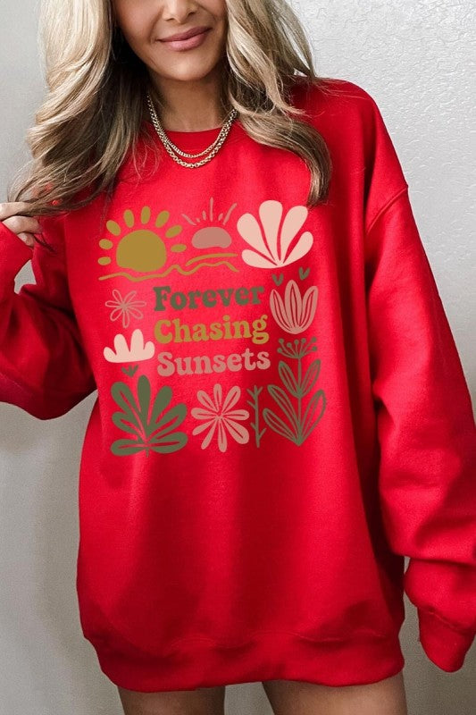 Forever Chasing Sunsets Graphic Sweatshirt