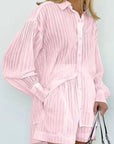 Miss Sparkling | 2-piece Matching Long Sleeve and Shorts Set