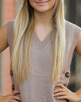 Miss Sparkling |Women's Spring/Fall V-Neck Knit Vest