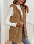 Hooded Sherpa Fleece Cottagecore Vest — Cozy Layer