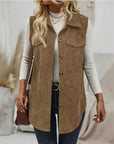 Miss Sparkling |Corduroy Buttoned Vest