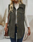 Miss Sparkling |Corduroy Buttoned Vest