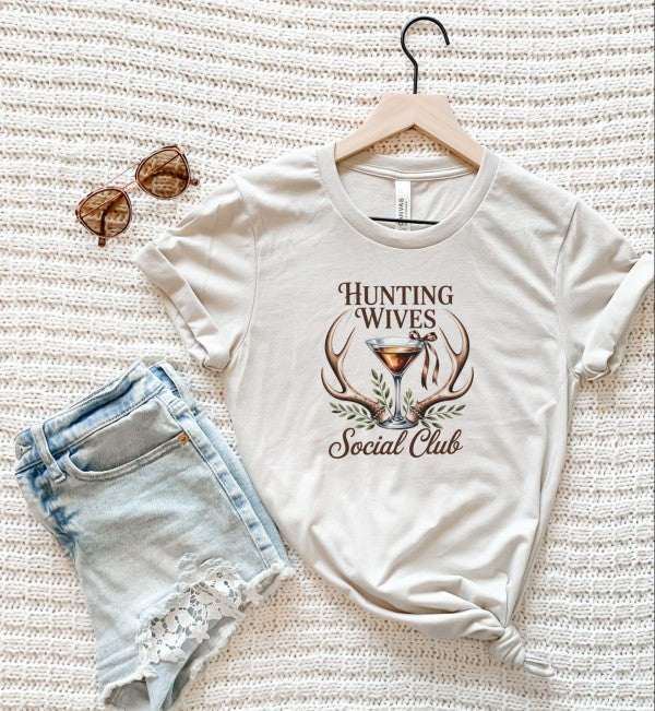Hunting Wives Social Club Graphic Tee Top