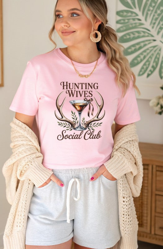 Hunting Wives Social Club Graphic Tee Top