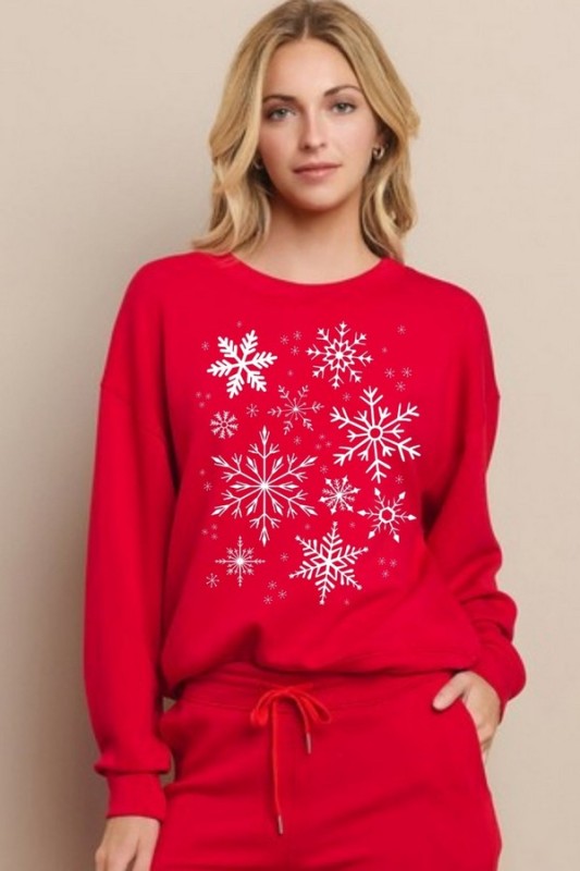PLUS Snowflake Wonderland Ultra Comfy Graphic Sweatshirt