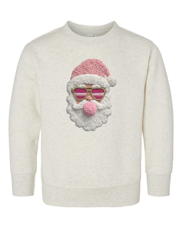 Latch Hook Santa Bubble Gum Graphic Sweatshirt