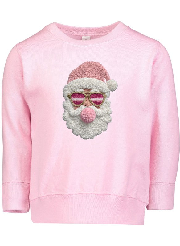 Latch Hook Santa Bubble Gum Graphic Sweatshirt