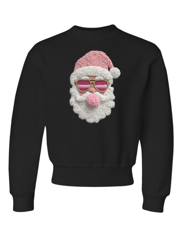 Latch Hook Santa Bubble Gum Graphic Sweatshirt