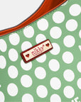Nicole Lee USA Contrast Polka Dot Handbag