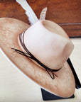 CUSTOM Hand-Painted Cowgirl Western Boho Hat A121