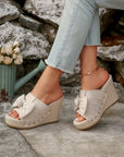 Nyomi Studded Wedge Platform Slippers