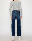 Artemis Vintage Plus-Size Tummy-Control High-Rise Straight-Leg Jeans – Dark Wash