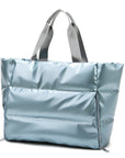 Metallic Puffer Tote
