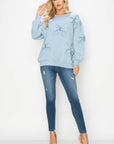 Fiora French Scuba Ribbon-Bow Top - My Pampered Life Seattle