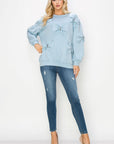 Fiora French Scuba Ribbon-Bow Top - My Pampered Life Seattle