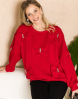 Fiora French Scuba Ribbon-Bow Top - My Pampered Life Seattle