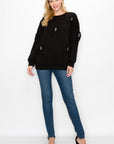 Fiora French Scuba Ribbon-Bow Top - My Pampered Life Seattle