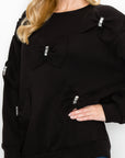 Fiora French Scuba Ribbon-Bow Top - My Pampered Life Seattle