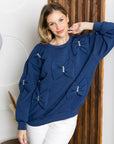 Fiora French Scuba Ribbon-Bow Top - My Pampered Life Seattle