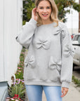 Fiora French Scuba Ribbon-Bow Top - My Pampered Life Seattle