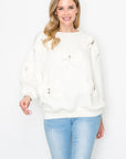 Fiora French Scuba Ribbon-Bow Top - My Pampered Life Seattle