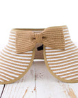 Foldable Bow Stripe Visor