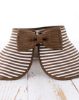 Foldable Bow Stripe Visor