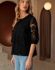 Lily Woven Lace Top