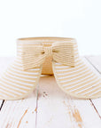 Foldable Bow Stripe Visor