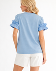 JOH |Kellie Cotton Knit Top with Studs