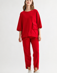 Katie Crepe Knit Pant - Dark Colors
