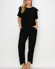 Katie Crepe Knit Pant - Dark Colors