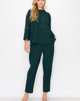 Kayla Crepe Knit Top with Beading Trim - My Pampered Life Seattle