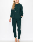 Kayla Crepe Knit Top with Beading Trim - My Pampered Life Seattle
