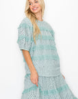 JOH | Laura Cotton Lace Eyelet Top