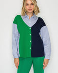 Wynn Colorblock Stripe Top - My Pampered Life Seattle