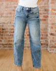 Denim Vintage Washed Seam Shift Jeans