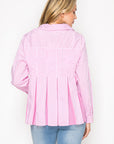 JOH | Jenn Shirt with Pleating Details