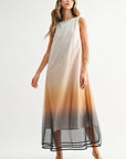 JOH Apparel Jerome Hand-Dyed Ombré Midi Dress