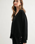 JOH Apparel Spencer Oversized Statement Button Cardigan