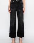 Artemis Vintage | Elodie Tummy Control Inseam Transform High Rise A-line Wide Jeans
