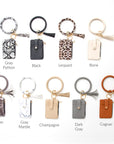 Key Ring ID Wallet Zip Bracelet