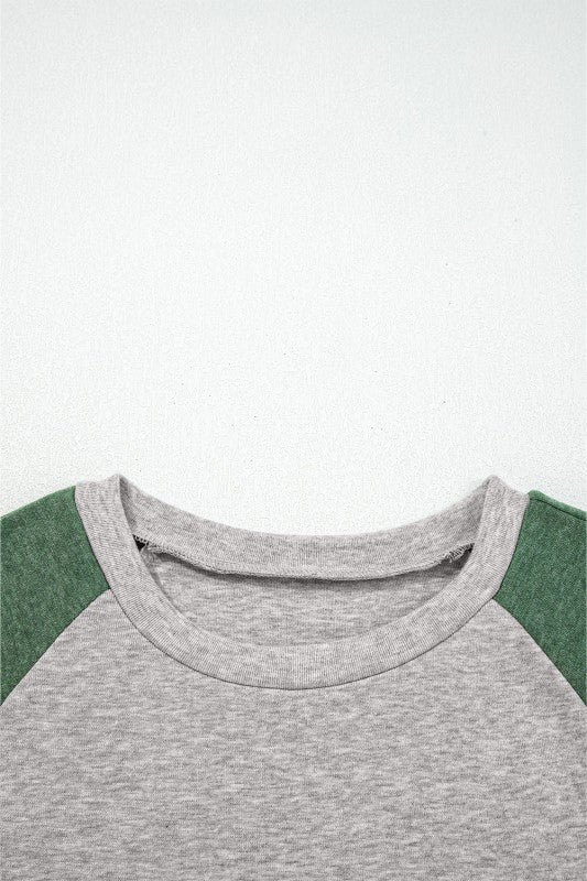 Colorblock Raglan Long Sleeve T-Shirt