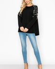 Fiona French Scuba Knit Pearl Hi-Low Top - My Pampered Life Seattle